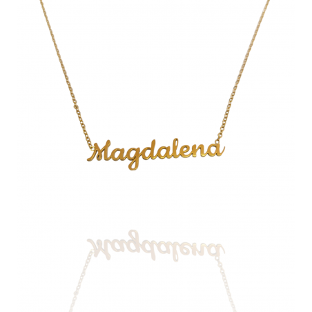 Collar con nombre de Magdalena en Acero Hipoalergénico 316l