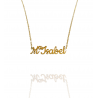 Collar con nombre de MªIsabel en Acero Hipoalergénico 316l