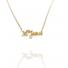 Collar con nombre de MªJesús en Acero Hipoalergénico 316l