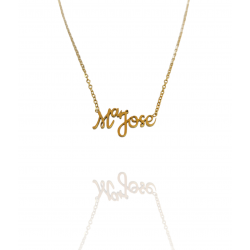 Collar con nombre de MªJosé en Acero Hipoalergénico 316l
