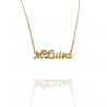 Collar con nombre de MªLuisa en Acero Hipoalergénico 316l