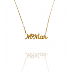 Collar con nombre de MªMar en Acero Hipoalergénico 316l