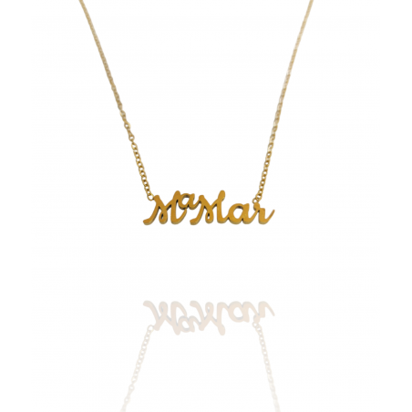 Collar con nombre de MªMar en Acero Hipoalergénico 316l