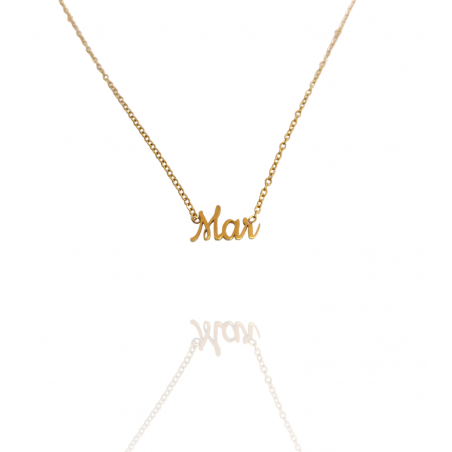 Collar con nombre de Mar en Acero Hipoalergénico 316l