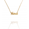Collar con nombre de Mara en Acero Hipoalergénico 316l