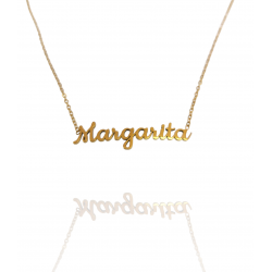 Collar con nombre de Margarita en Acero Hipoalergénico 316l