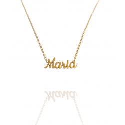 Collar con nombre de María en Acero Hipoalergénico 316l