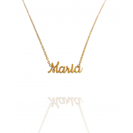 Collar con nombre de María en Acero Hipoalergénico 316l