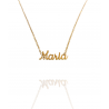 Collar con nombre de María en Acero Hipoalergénico 316l