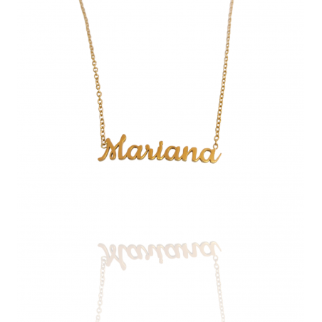 Collar con nombre de Mariana en Acero Hipoalergénico 316l