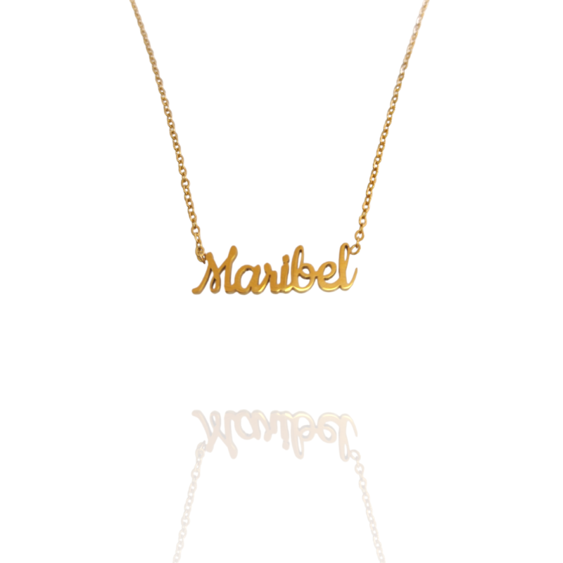 Collar con nombre de Maribel en Acero Hipoalergénico 316l
