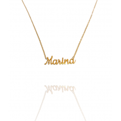 Collar con nombre de Marina en Acero Hipoalergénico 316l