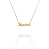 Collar con nombre de Marina en Acero Hipoalergénico 316l