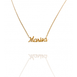 Collar con nombre de Marisa en Acero Hipoalergénico 316l