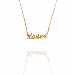 Collar con nombre de Marisol en Acero Hipoalergénico 316l