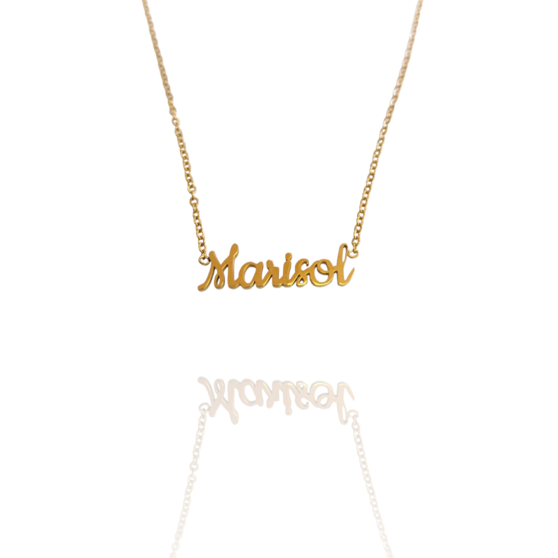 Collar con nombre de Marisol en Acero Hipoalergénico 316l