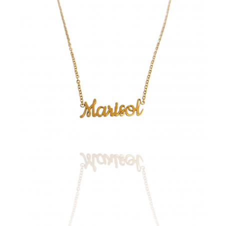 Collar con nombre de Marisol en Acero Hipoalergénico 316l