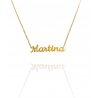 Collar con nombre de Martina en Acero Hipoalergénico 316l
