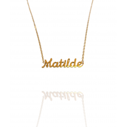 Collar con nombre de Matilde en Acero Hipoalergénico 316l