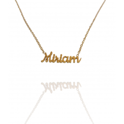 Collar con nombre de Miriam en Acero Hipoalergénico 316l