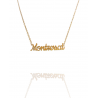 Collar con nombre de Montserrat en Acero Hipoalergénico 316l