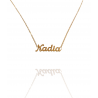 Collar con nombre de Nadia en Acero Hipoalergénico 316l