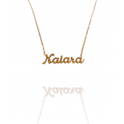 Collar con nombre de Naiara en Acero Hipoalergénico 316l