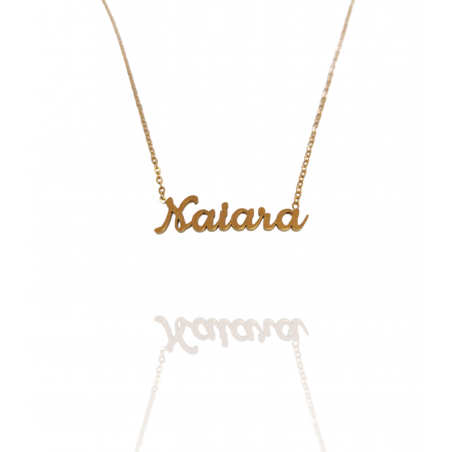Collar con nombre de Naiara en Acero Hipoalergénico 316l
