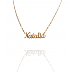 Collar con nombre de Natalia en Acero Hipoalergénico 316l