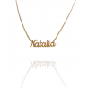 Collar con nombre de Natalia en Acero Hipoalergénico 316l