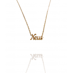 Collar con nombre de Neus en Acero Hipoalergénico 316l