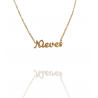 Collar con nombre de Nieves en Acero Hipoalergénico 316l