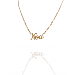 Collar con nombre de Noa en Acero Hipoalergénico 316l