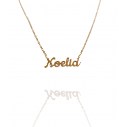 Collar con nombre de Noelia en Acero Hipoalergénico 316l