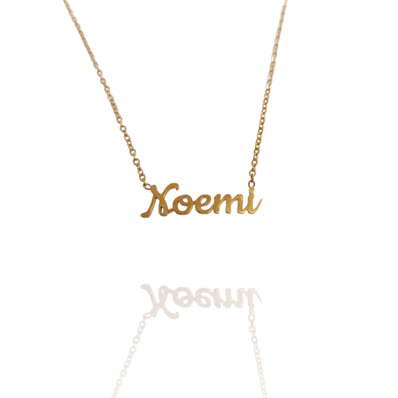 Collar con nombre de Noemi en Acero Hipoalergénico 316l