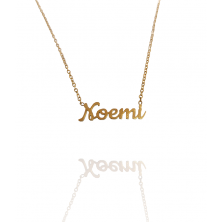 Collar con nombre de Noemi en Acero Hipoalergénico 316l
