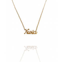Collar con nombre de Nuria en Acero Hipoalergénico 316l