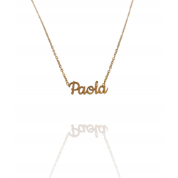 Collar con nombre de Paola en Acero Hipoalergénico 316l
