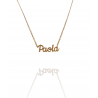 Collar con nombre de Paola en Acero Hipoalergénico 316l