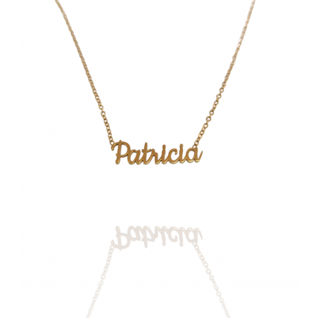 Collar con nombre de Patricia en Acero Hipoalergénico 316l