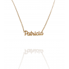 Collar con nombre de Patricia en Acero Hipoalergénico 316l