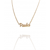 Collar con nombre de Paula en Acero Hipoalergénico 316l