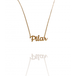 Collar con nombre de Pilar en Acero Hipoalergénico 316l