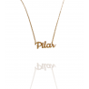 Collar con nombre de Pilar en Acero Hipoalergénico 316l