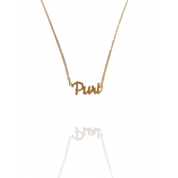 Collar con nombre de Puri en Acero Hipoalergénico 316l