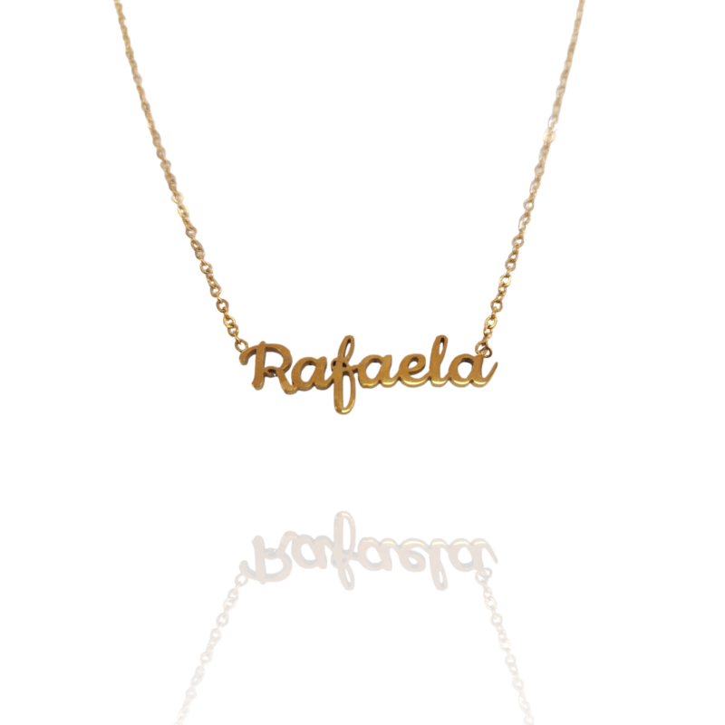Collar con nombre de Rafaela en Acero Hipoalergénico 316l