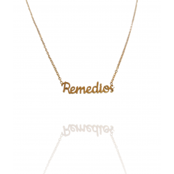 Collar con nombre de Remedios en Acero Hipoalergénico 316l