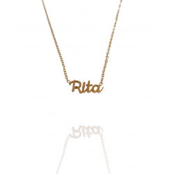 Collar con nombre de Rita en Acero Hipoalergénico 316l