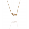 Collar con nombre de Rita en Acero Hipoalergénico 316l