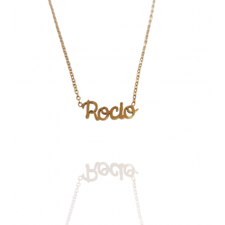 Collar con nombre de Rocío en Acero Hipoalergénico 316l